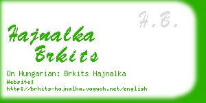 hajnalka brkits business card